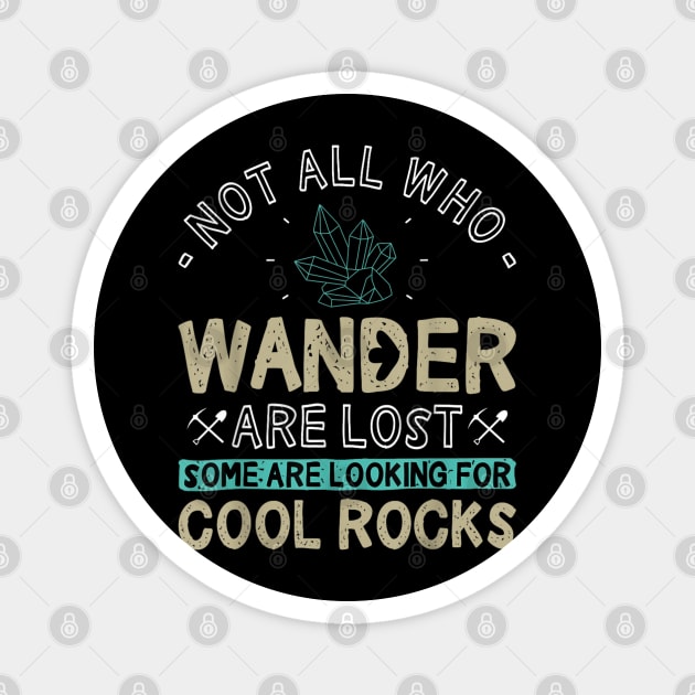 Easily-Distracted-By-Rocks Magnet by dtr_art